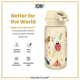 ION8 Leak Proof Kids Water Bottle, Recyclon, Bugs Life, 350ml (12oz)