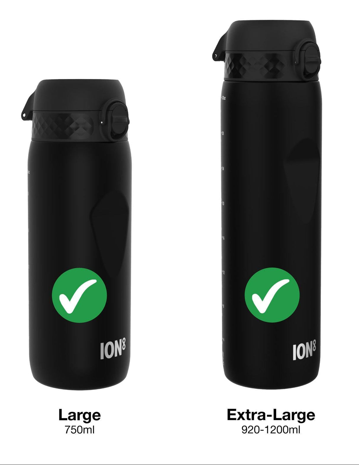 ION8 Leak Proof Water Bottle Replacement Lid, Red, Large