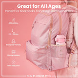 ION8 Leak Proof Slim Water Bottle, Stainless Steel, Dogs, 600ml (20oz)