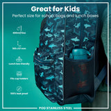 ION8 Leak Proof Kids Water Bottle, Stainless Steel, Red Pandas, 400ml (13oz)