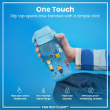 ION8 Leak Proof Kids Water Bottle, Recyclon, Robots, 350ml (12oz)