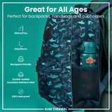 ION8 Leak Proof Slim Thermal Steel Water Bottle, Insulated, Automobiles, 500ml (17oz)