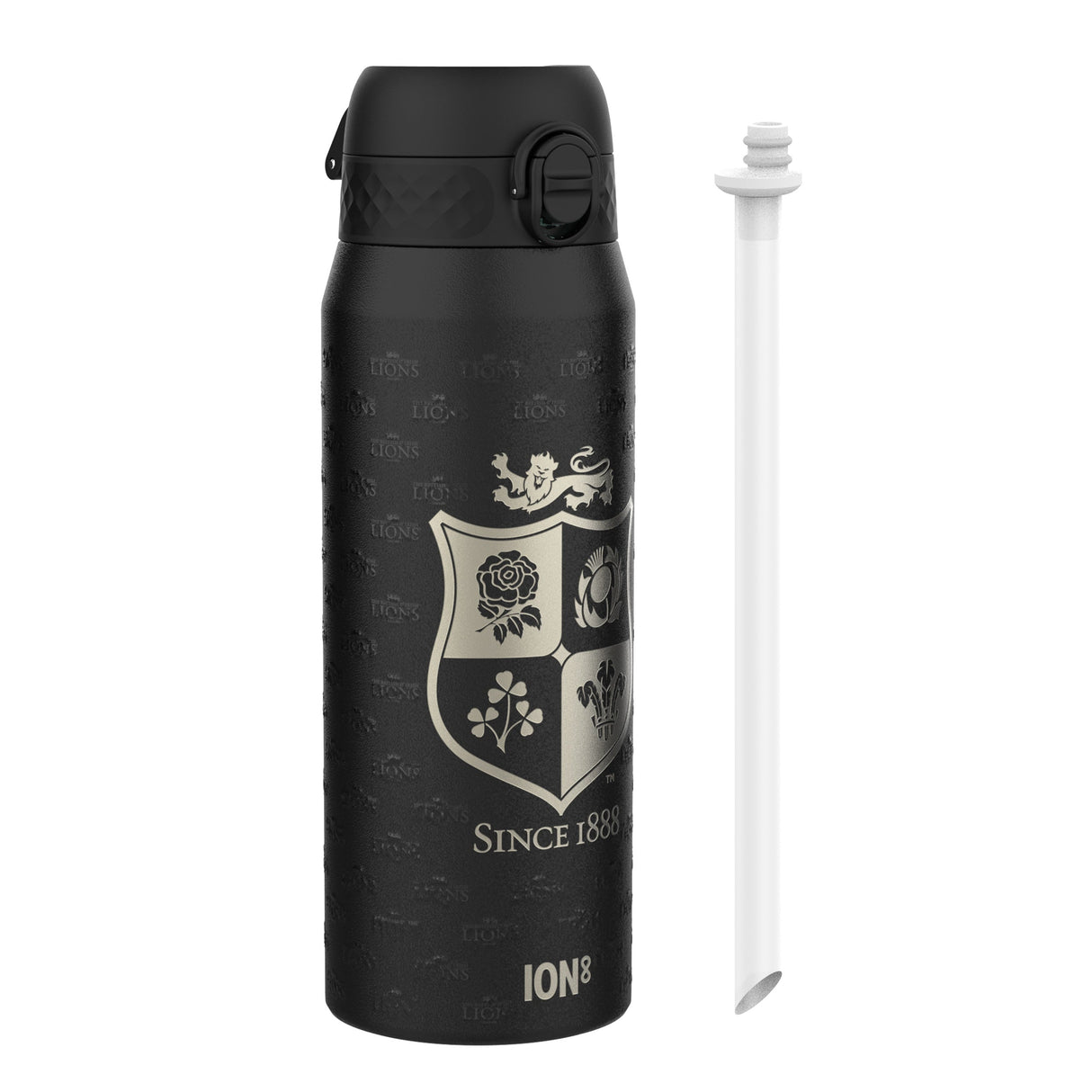 Lions X ION8 Insulated Steel Water Bottle, British & Irish Lions, 750ml (24oz)