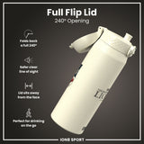 Lions X ION8 Insulated Steel Water Bottle, British & Irish Lions, Crest, 750ml (24oz)