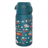ION8 Leak Proof Kids Water Bottle, Recyclon, Rescue Vehicles, 350ml (12oz)