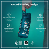 ION8 Leak Proof Kids Water Bottle, Recyclon, Rescue Vehicles, 350ml (12oz)