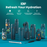 ION8 Leak Proof Kids Water Bottle, Recyclon, Rescue Vehicles, 350ml (12oz)