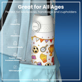 ION8 Leak Proof Slim Thermal Steel Water Bottle, Insulated, Football, 500ml (17oz)