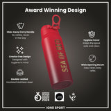 Lions X ION8 Insulated Steel Water Bottle, British & Irish Lions, Sea of Red, 750ml (24oz)