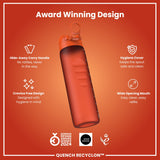 ION8 Leak Proof 1 litre Water Bottle, Recyclon, Hearty Orange, 1L