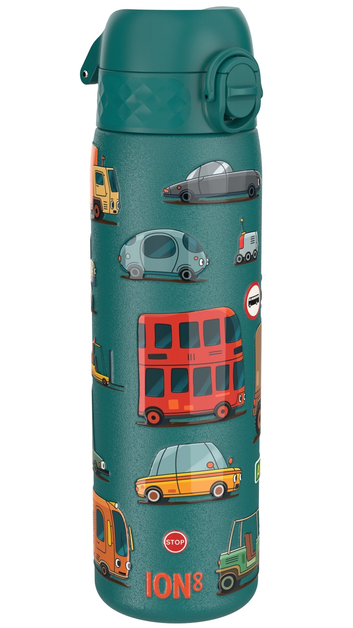 ION8 Leak Proof Slim Water Bottle, Stainless Steel, Automobiles, 600ml (20oz)