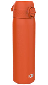 ION8 Leak Proof Slim Water Bottle, Stainless Steel, Hearty Orange, 600ml (20oz)