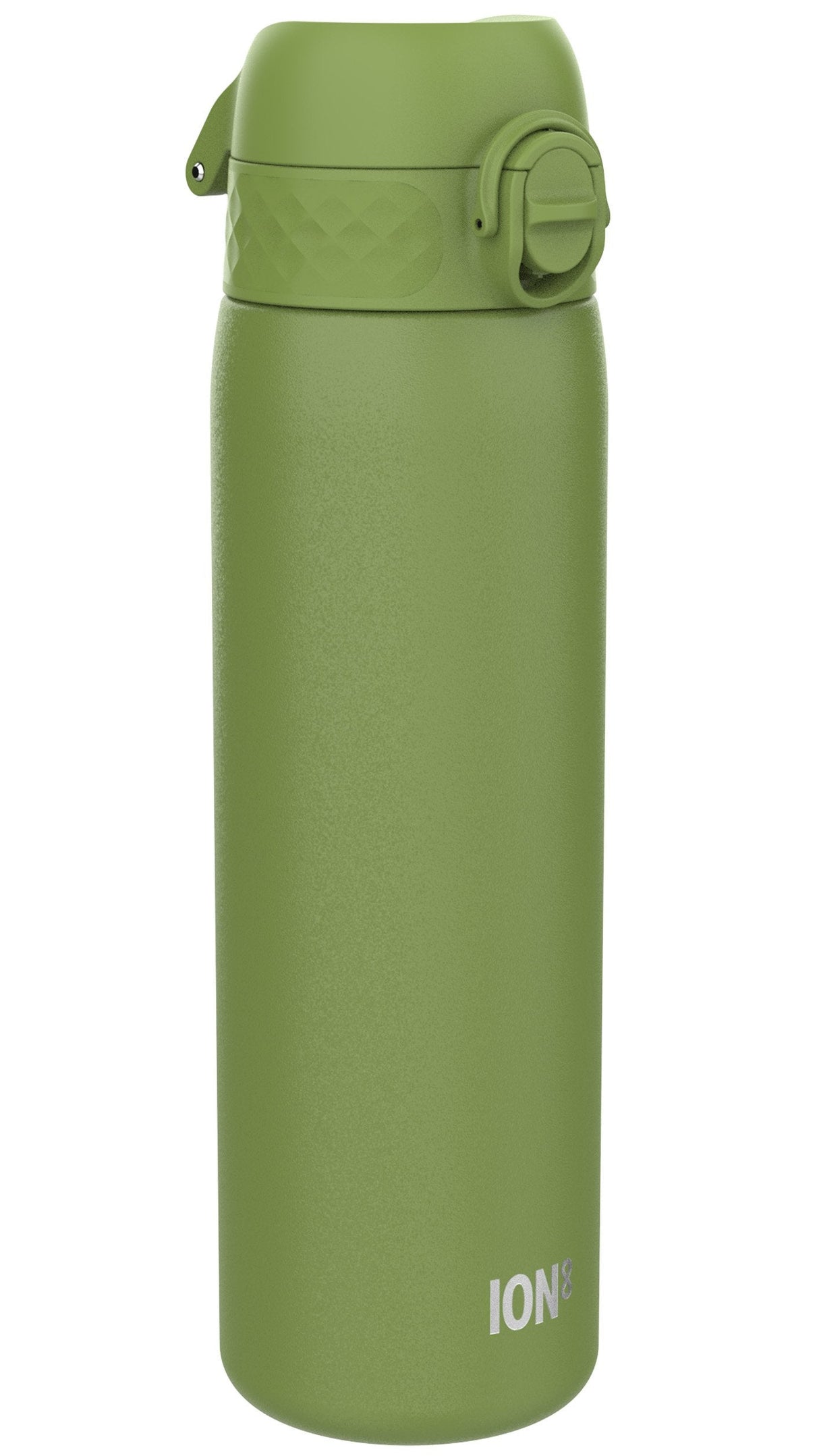 ION8 Leak Proof Slim Water Bottle, Stainless Steel, Khaki Green, 600ml (20oz)