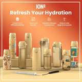 ION8 Leak Proof 1 litre Water Bottle, Recyclon, Desert, 1L