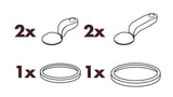 ION8 Leak Proof Water Bottle Accessory, Replacement Seals New Style
