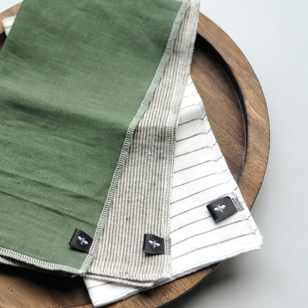 Lou-bees Neutral Linen Cloth Set