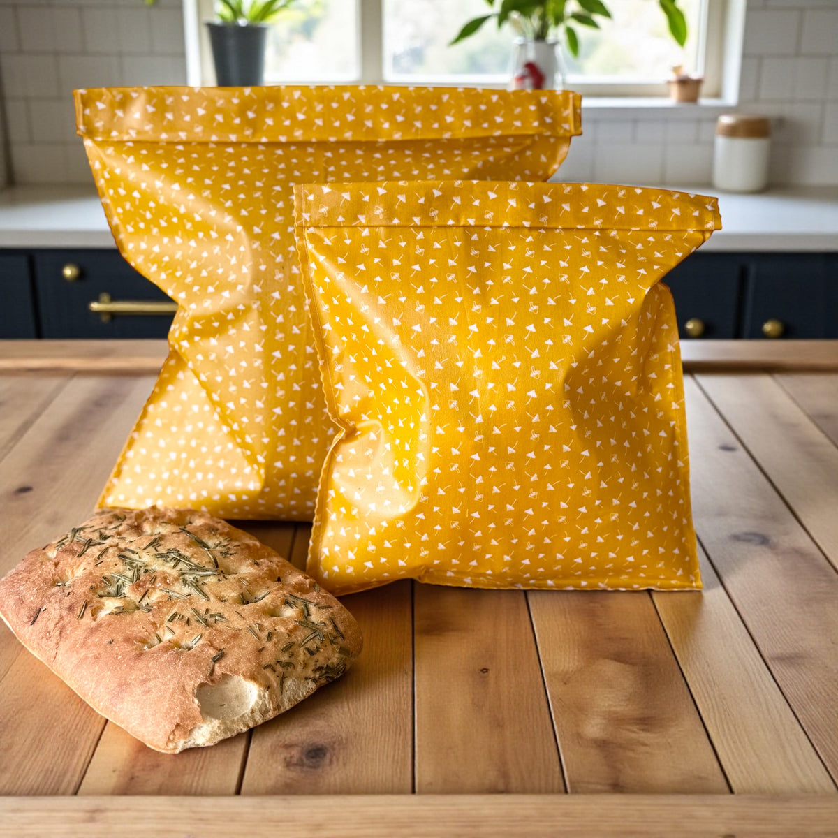 Lou-bees Toadstool Mustard Bread Bag
