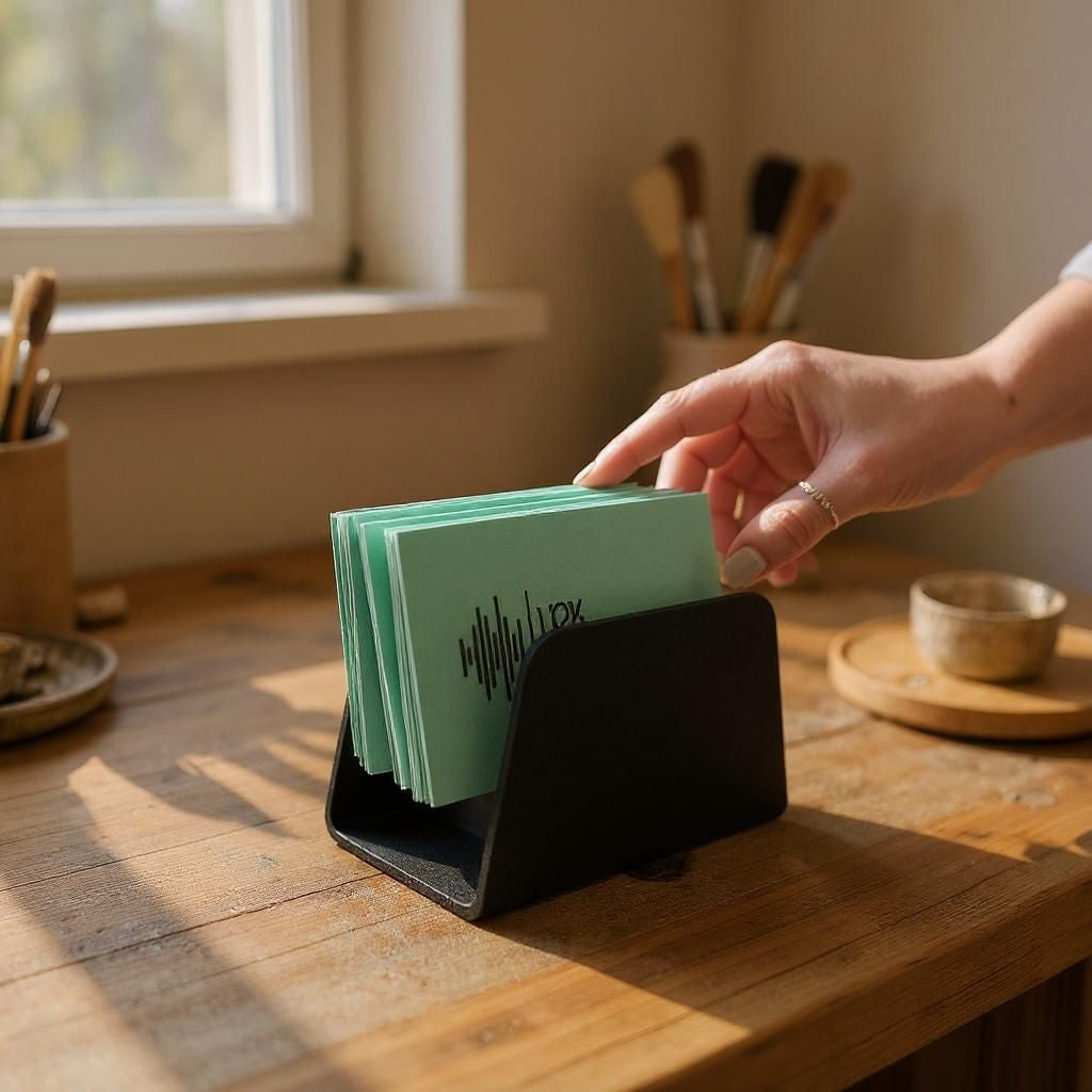 Filamora Studios Modern Business Card Holder