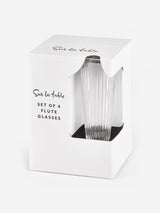 Sur La Table Flute Glasses - Set of 4