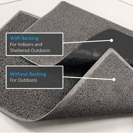 Nicoman "Come In" Grey Spaghetti Door Mat