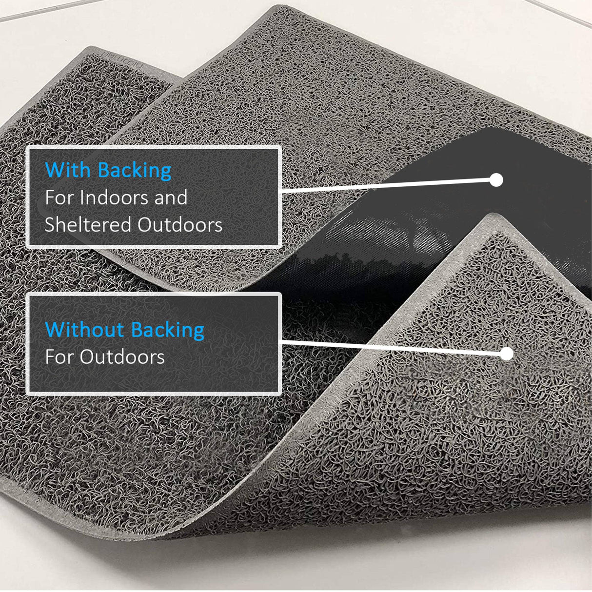 "Caravan" Grey Spaghetti Door Mat | Nicoman