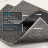 "Caravan" Grey Spaghetti Door Mat | Nicoman