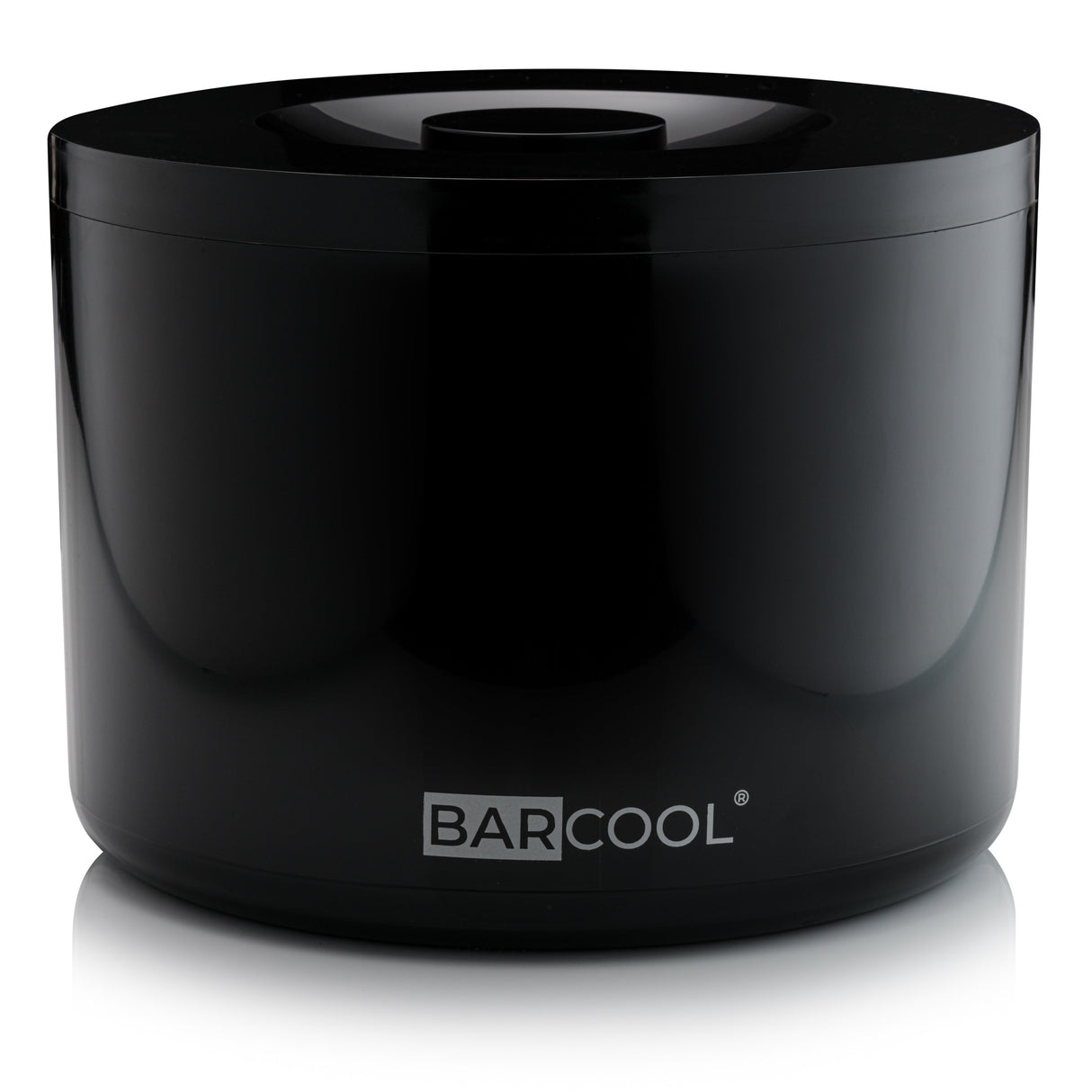 Subcold Barcool 10L Round Black Ice Bucket with Lid & Tongs