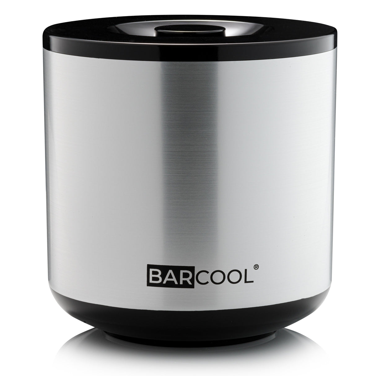 Subcold Barcool 4L Round Ice Bucket with Lid & Tongs - Silver