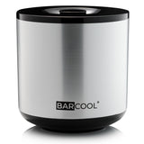 Subcold Barcool 4L Round Ice Bucket with Lid & Tongs - Silver