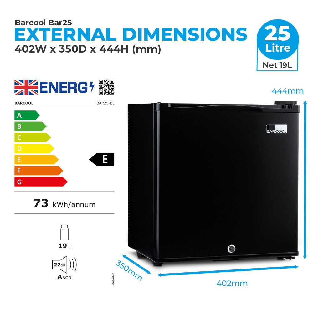 Suncold Barcool BAR25 LED Mini Bar Fridge | 25L