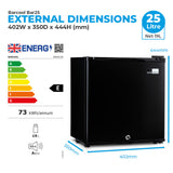 Suncold Barcool BAR25 LED Mini Bar Fridge | 25L
