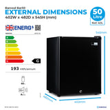 Subcold Barcool BAR50 LED Mini Bar Fridge - 50L