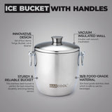 Subcold Barcool 3L Stainless Steel Ice Bucket with Lid & Tongs