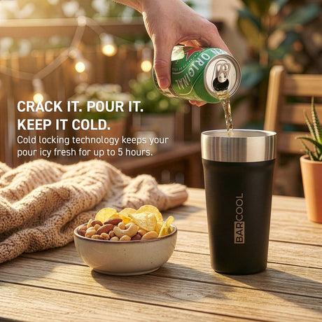 Subcold Barcool Stackable Beer Cup Black - 600ml