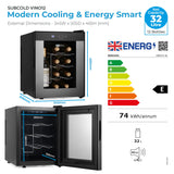 Subcold Barcool VINO12 LED Wine Cooler | 12 Bottle