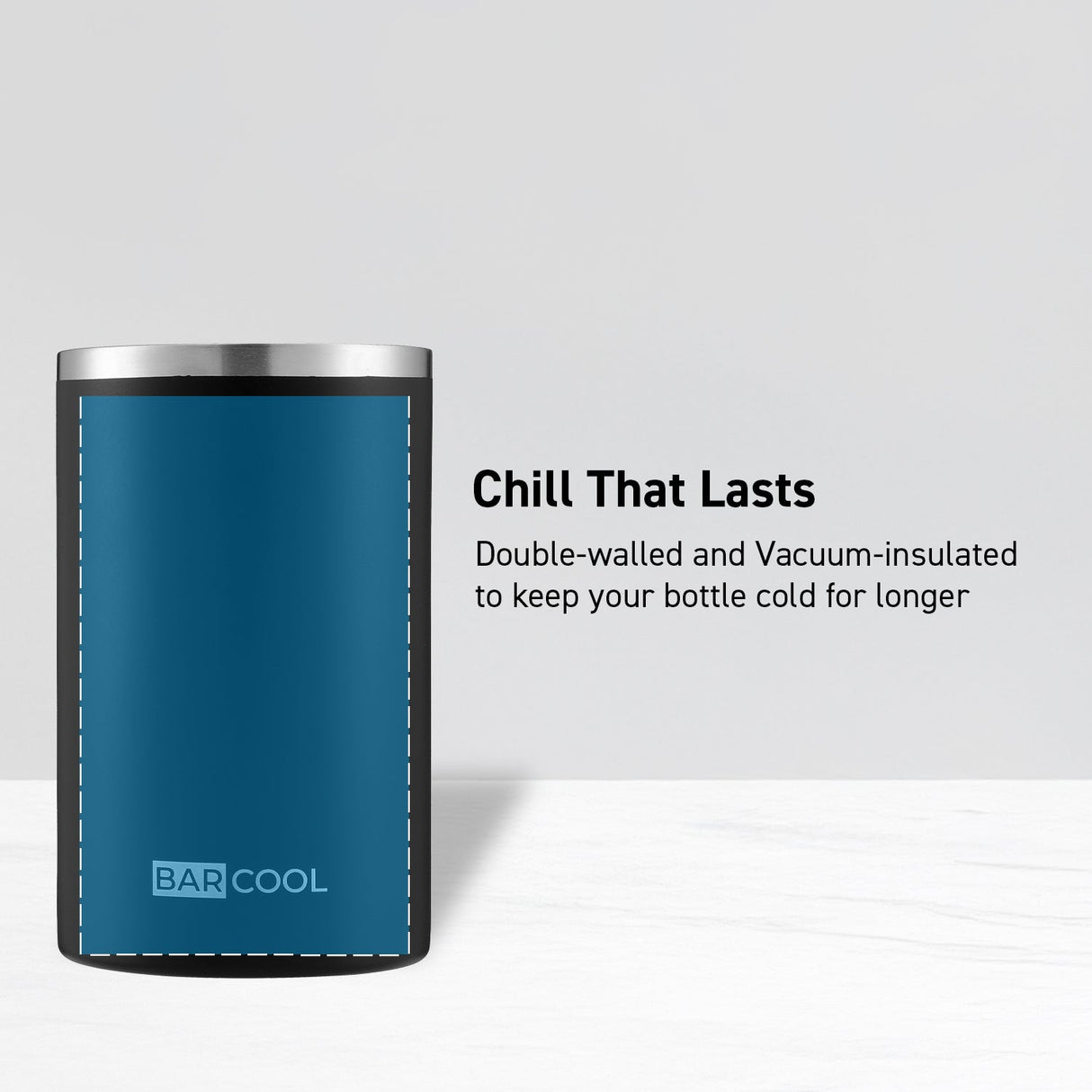 Subcold Barcool Black Stainless Steel Wine Cooler Sleeve