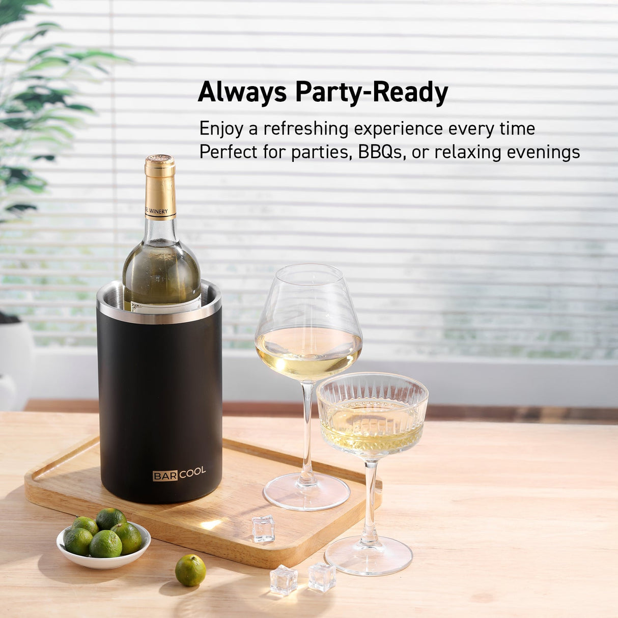 Subcold Barcool Black Stainless Steel Wine Cooler Sleeve