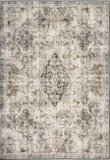 Eco-Washable Cream Rug Vintage Design