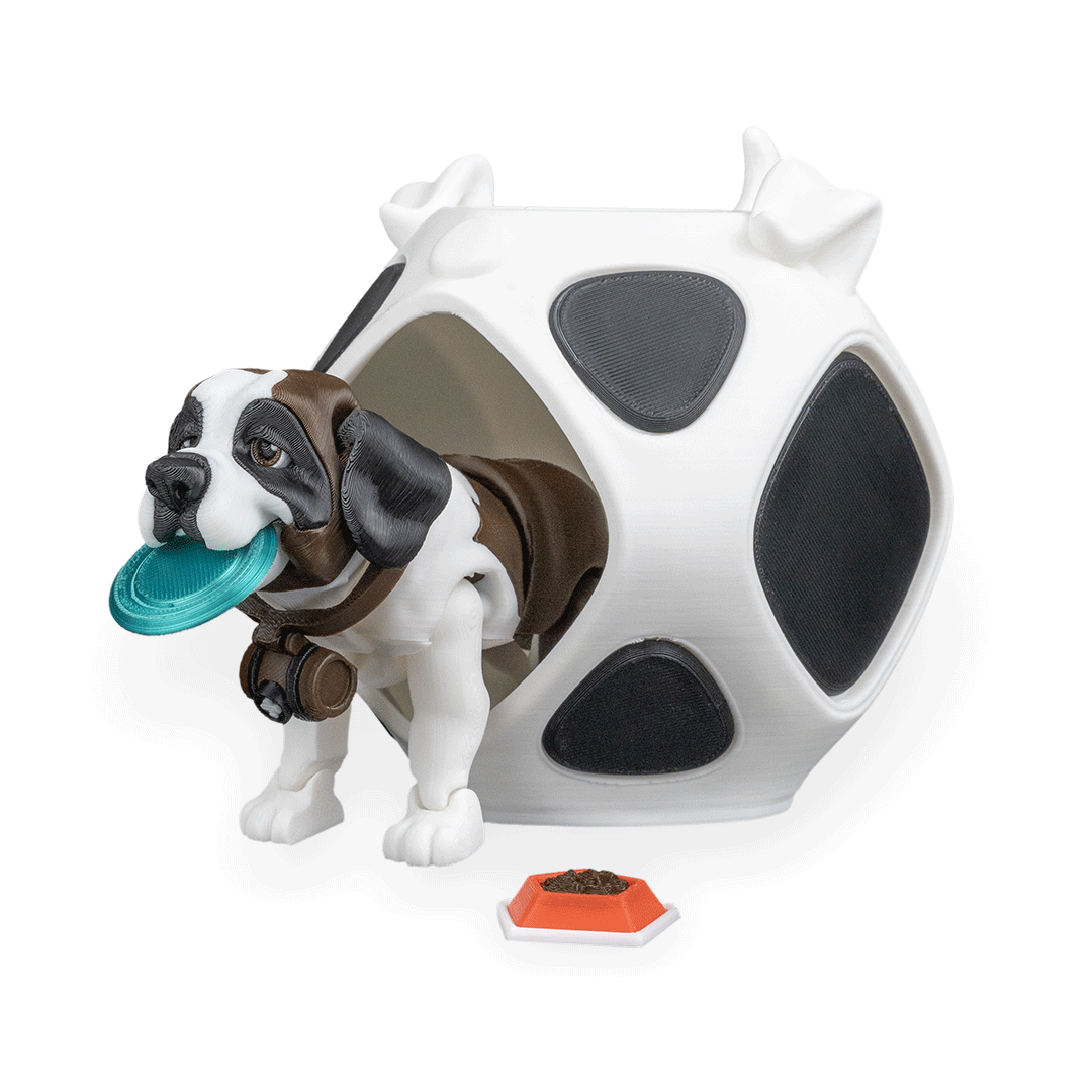 Filamora Studios Bernie St Bernard Dog Figurine