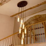 Tala Basalt Nine Pendant Light in Brass