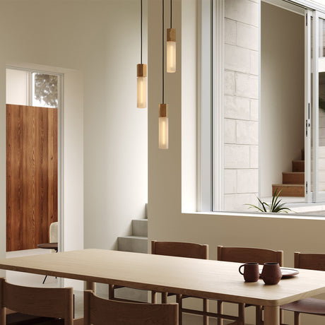 Tala Basalt Triple Pendant Light in Brass