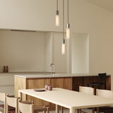 Tala Basalt Triple Pendant in Stainless Steel