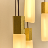 Tala Basalt Nine Pendant Light in Brass