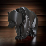 Filamora Studios Minimalist Curved Bear Sculpture