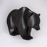 Filamora Studios Minimalist Curved Bear Sculpture