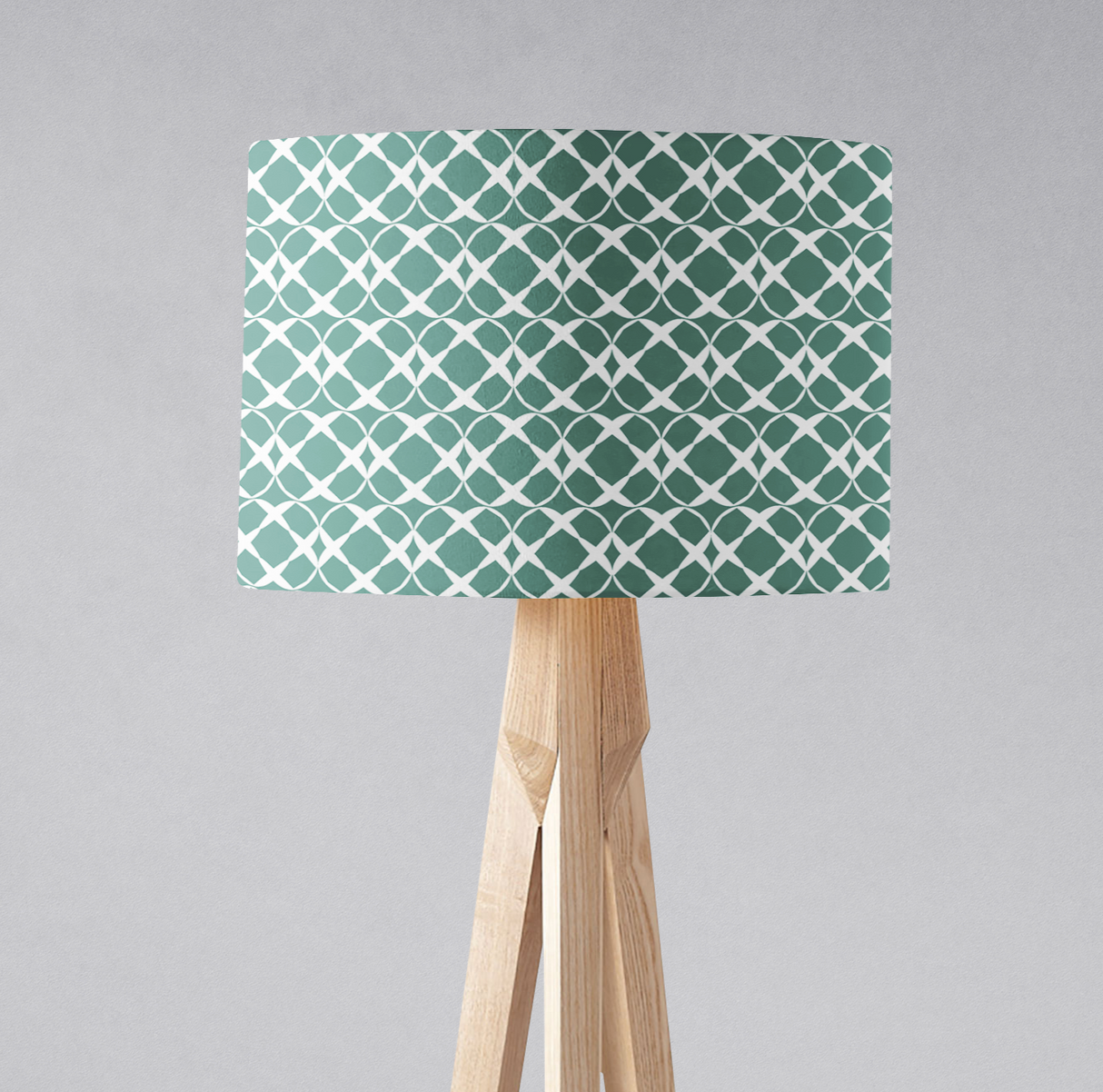 Shadowbright Green Geometric Lampshade, Ceiling or Table