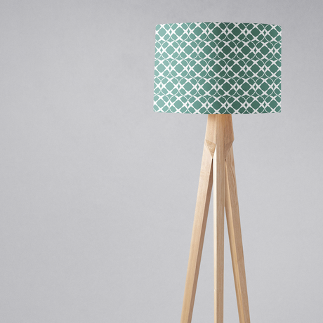 Shadowbright Green Geometric Lampshade, Ceiling or Table
