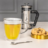 Capri Double Walled Glass Mugs (350ml - Set of 2)