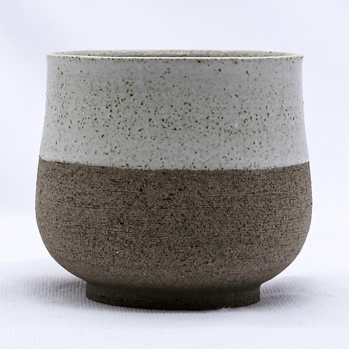 Bianca Tazza Handmade Ceramic Smoked Grey Stoneware Short Cup
