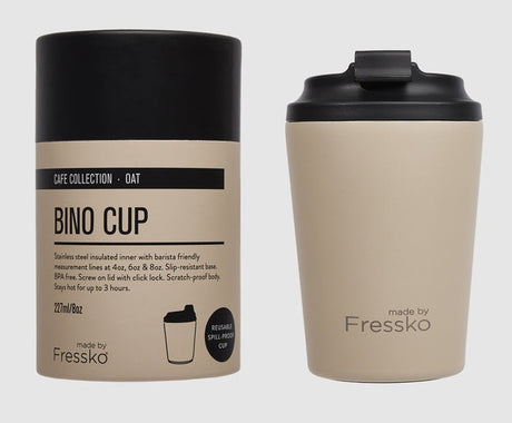 Fressko Oat Reusable Travel Mug Stainless Steel